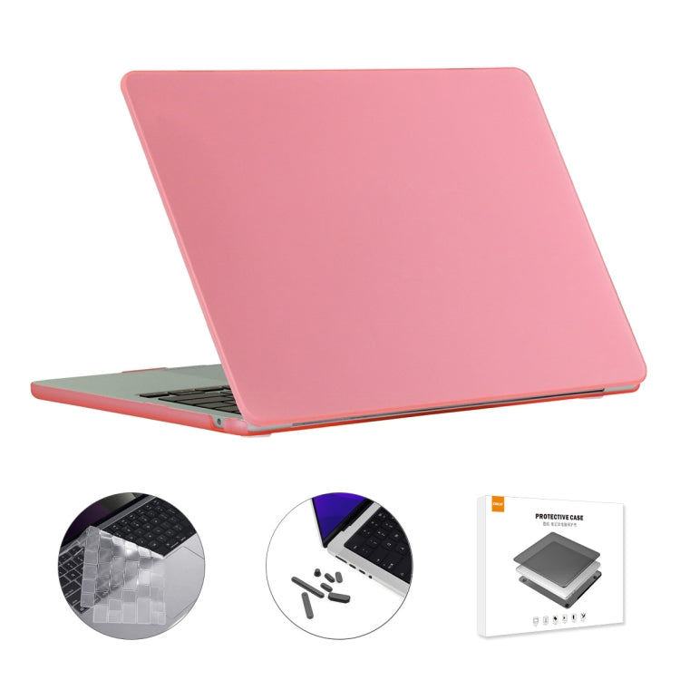 For MacBook Air 13.6 2022/2024 A2681 M2 / A3113 M3 US Version ENKAY 3 in 1 Matte Laptop Case with TPU Keyboard Film / Anti-dust Plugs, 3 in 1 US Version