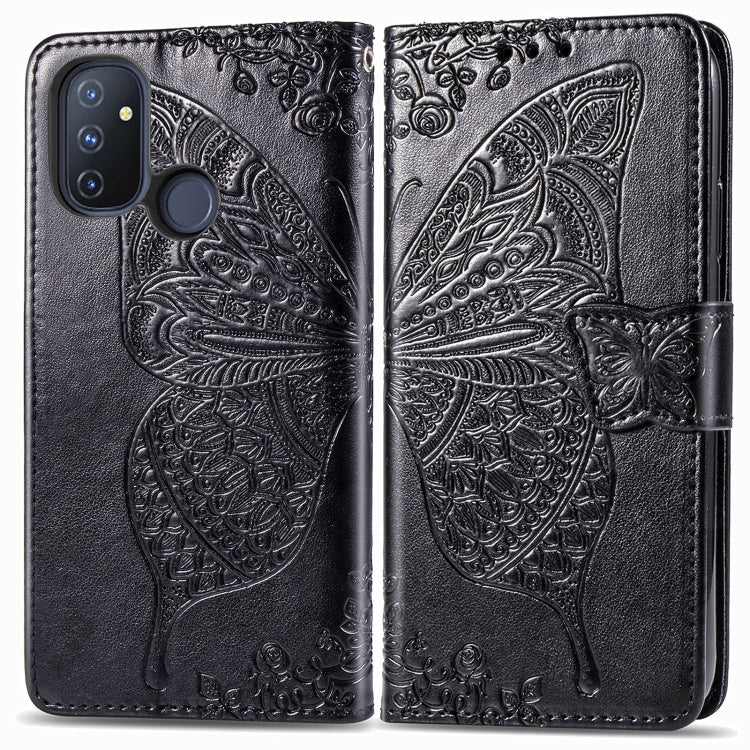 Butterfly Love Flower Embossed Horizontal Flip Leather Case with Bracket / Card Slot / Wallet / Lanyard, For OnePlus Nord N100, For Motorola Moto G9 Power, For LG K92 5G