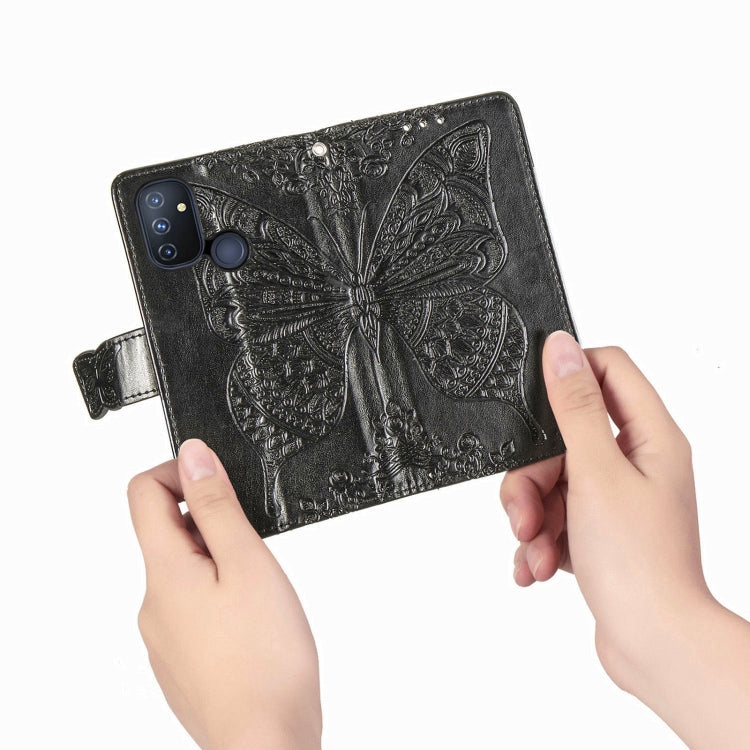Butterfly Love Flower Embossed Horizontal Flip Leather Case with Bracket / Card Slot / Wallet / Lanyard, For OnePlus Nord N100, For Motorola Moto G9 Power, For LG K92 5G
