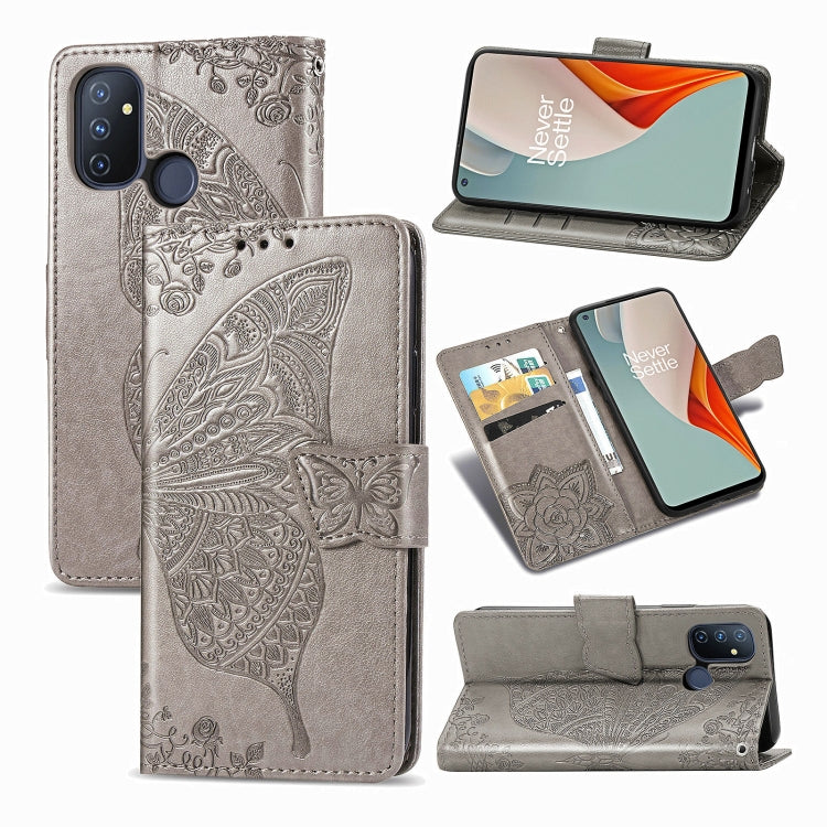 Butterfly Love Flower Embossed Horizontal Flip Leather Case with Bracket / Card Slot / Wallet / Lanyard, For OnePlus Nord N100, For Motorola Moto G9 Power, For LG K92 5G