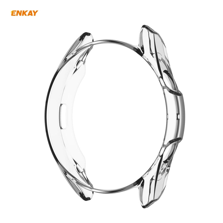 2 in 1 ENKAY Hat-Prince Transparent Soft TPU Case + 0.2mm 9H 2.15D Curved Edge Tempered Glass Film, For Samsung Galaxy Watch 3 45mm