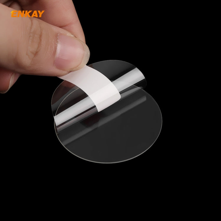 2 in 1 ENKAY Hat-Prince Transparent Soft TPU Case + 0.2mm 9H 2.15D Curved Edge Tempered Glass Film, For Samsung Galaxy Watch 3 45mm