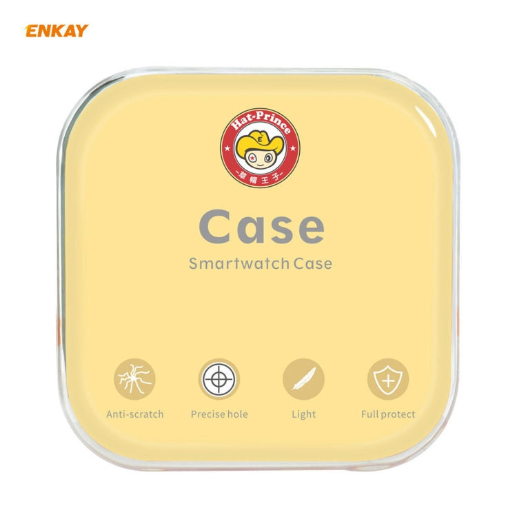 2 in 1 ENKAY Hat-Prince Transparent Soft TPU Case + 0.2mm 9H 2.15D Curved Edge Tempered Glass Film, For Samsung Galaxy Watch 3 45mm