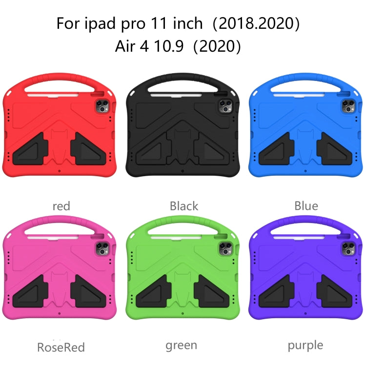 EVA Flat Anti Falling Protective Case Shell with Holder, For iPad Pro 11(2020&2018), For iPad Air 2022 / 2020 10.9