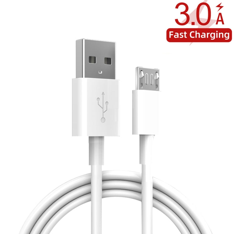 YSY-349 QC3.0 Dual USB Port Car Charger + 1m 3A USB to Micro USB Data Cable, with Micro USB Cable
