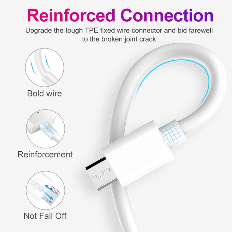 YSY-349 QC3.0 Dual USB Port Car Charger + 1m 3A USB to Micro USB Data Cable, with Micro USB Cable