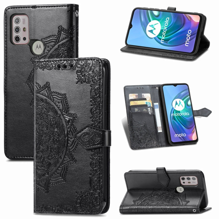 Mandala Flower Embossed Horizontal Flip Leather Case with Bracket / Card Slot / Wallet / Lanyard, For Galaxy XCover 5, For Galaxy A02, For Motorola Moto G30 / G10, For Motorola Moto E7 Power