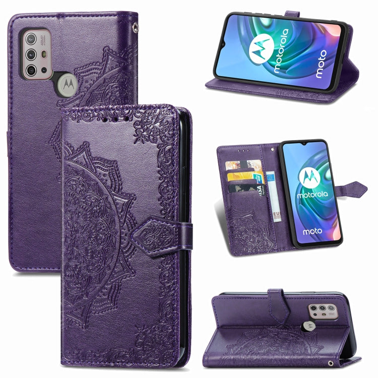 Mandala Flower Embossed Horizontal Flip Leather Case with Bracket / Card Slot / Wallet / Lanyard, For Galaxy XCover 5, For Galaxy A02, For Motorola Moto G30 / G10, For Motorola Moto E7 Power