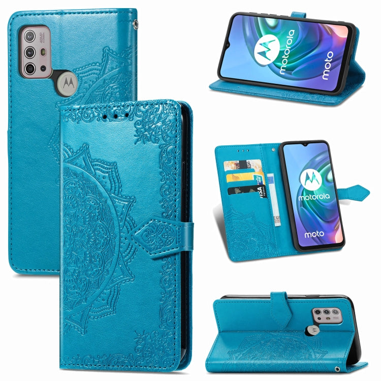 Mandala Flower Embossed Horizontal Flip Leather Case with Bracket / Card Slot / Wallet / Lanyard, For Galaxy XCover 5, For Galaxy A02, For Motorola Moto G30 / G10, For Motorola Moto E7 Power