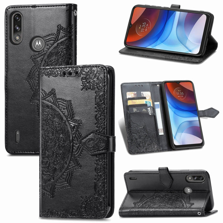 Mandala Flower Embossed Horizontal Flip Leather Case with Bracket / Card Slot / Wallet / Lanyard, For Galaxy XCover 5, For Galaxy A02, For Motorola Moto G30 / G10, For Motorola Moto E7 Power