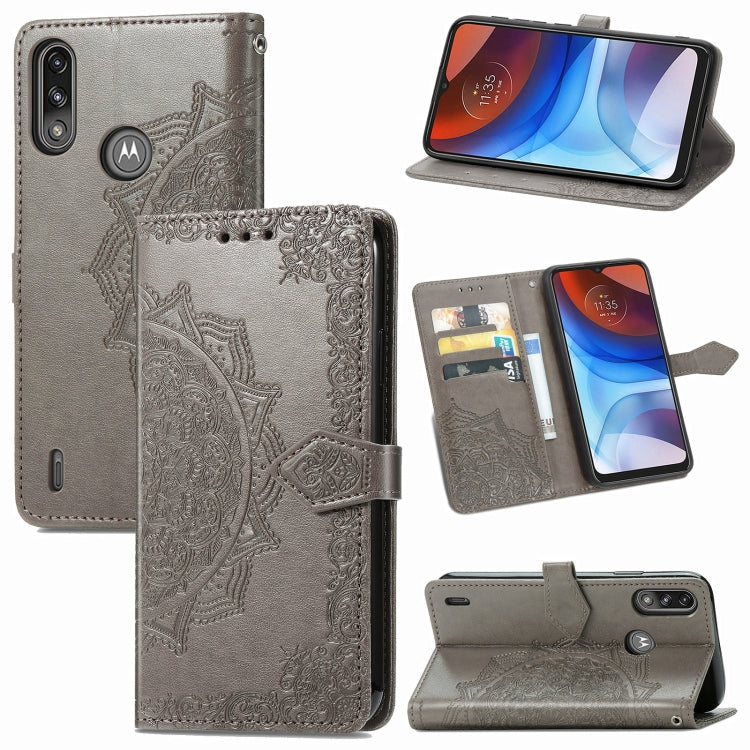 Mandala Flower Embossed Horizontal Flip Leather Case with Bracket / Card Slot / Wallet / Lanyard, For Galaxy XCover 5, For Galaxy A02, For Motorola Moto G30 / G10, For Motorola Moto E7 Power