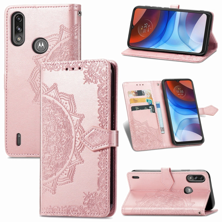 Mandala Flower Embossed Horizontal Flip Leather Case with Bracket / Card Slot / Wallet / Lanyard, For Galaxy XCover 5, For Galaxy A02, For Motorola Moto G30 / G10, For Motorola Moto E7 Power