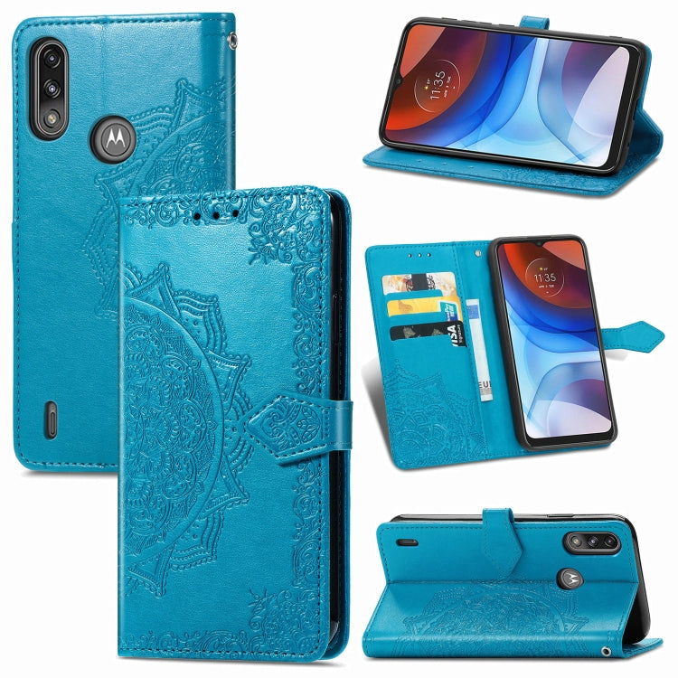 Mandala Flower Embossed Horizontal Flip Leather Case with Bracket / Card Slot / Wallet / Lanyard, For Galaxy XCover 5, For Galaxy A02, For Motorola Moto G30 / G10, For Motorola Moto E7 Power