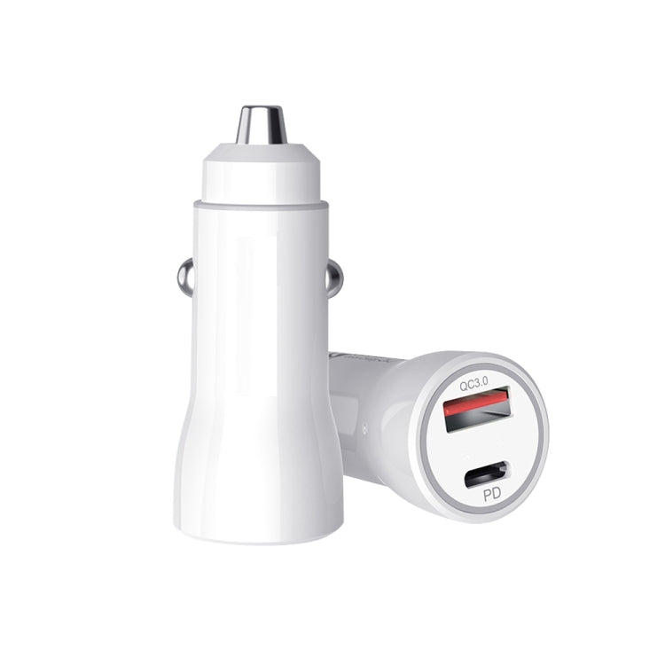 P21 Portable PD 20W + QC 3.0 18W Dual Ports Fast Car Charger, P21 Car Charger