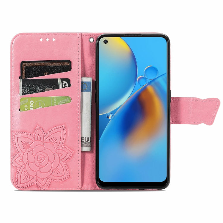 Butterfly Love Flower Embossed Horizontal Flip Leather Case with Bracket / Card Slot / Wallet / Lanyard, For OPPO F19 4G/ A74 4G, For Nokia 6.3, For LG Stylo 7 4G