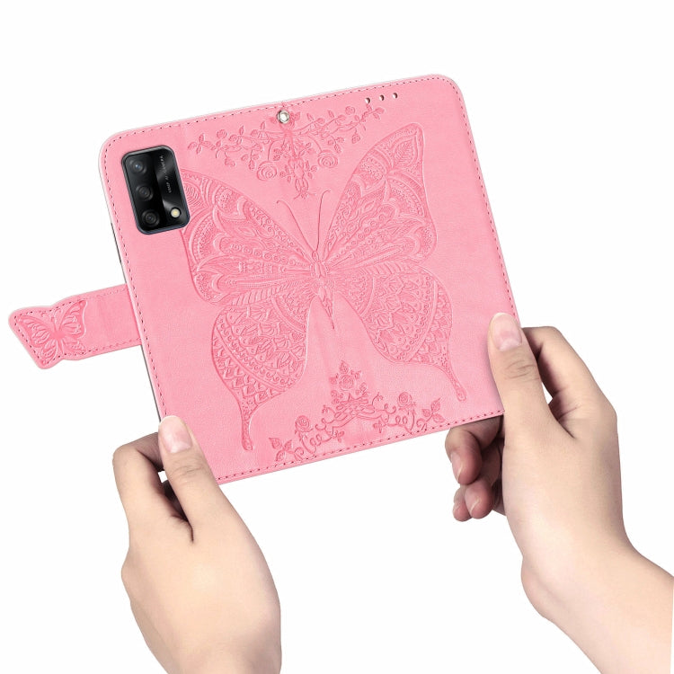 Butterfly Love Flower Embossed Horizontal Flip Leather Case with Bracket / Card Slot / Wallet / Lanyard, For OPPO F19 4G/ A74 4G, For Nokia 6.3, For LG Stylo 7 4G