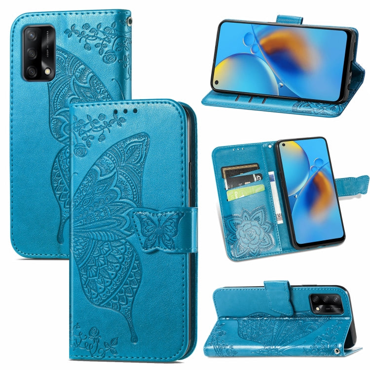 Butterfly Love Flower Embossed Horizontal Flip Leather Case with Bracket / Card Slot / Wallet / Lanyard, For OPPO F19 4G/ A74 4G, For Nokia 6.3, For LG Stylo 7 4G