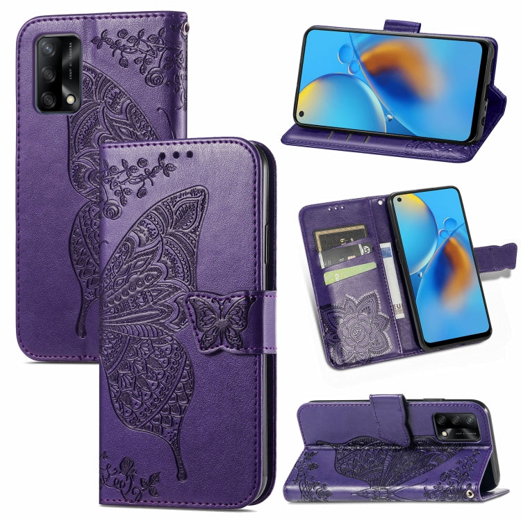 Butterfly Love Flower Embossed Horizontal Flip Leather Case with Bracket / Card Slot / Wallet / Lanyard, For OPPO F19 4G/ A74 4G, For Nokia 6.3, For LG Stylo 7 4G