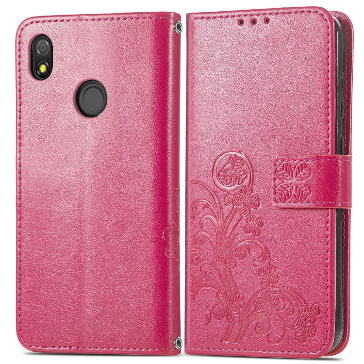 Four-leaf Clasp Embossed Buckle Mobile Phone Protection Leather Case with Lanyard & Card Slot & Wallet & Bracket Function, For Tecno Pop 3, For Tone E21, For OPPO Reno5 A