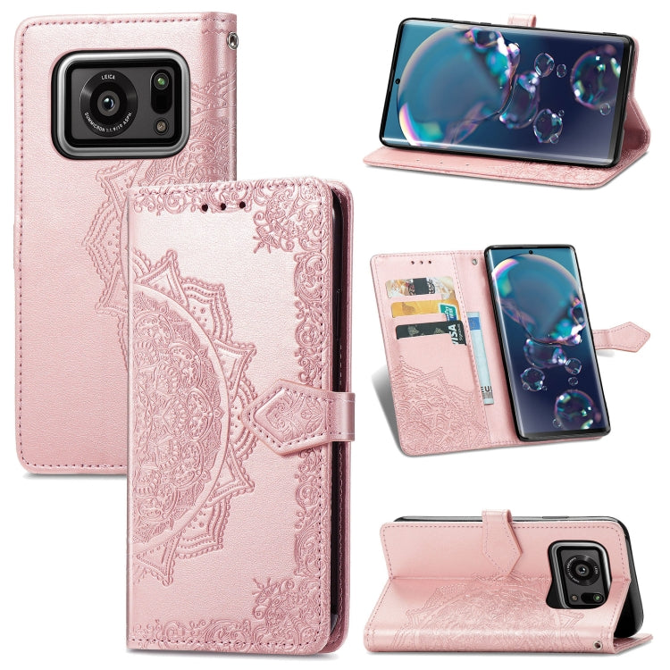 Mandala Flower Embossed Horizontal Flip Leather Case with Bracket / Card Slot / Wallet / Lanyard, For Nokia X10, For Sony Xperia Ace II, For TECNO Pop 3, For Sharp R6