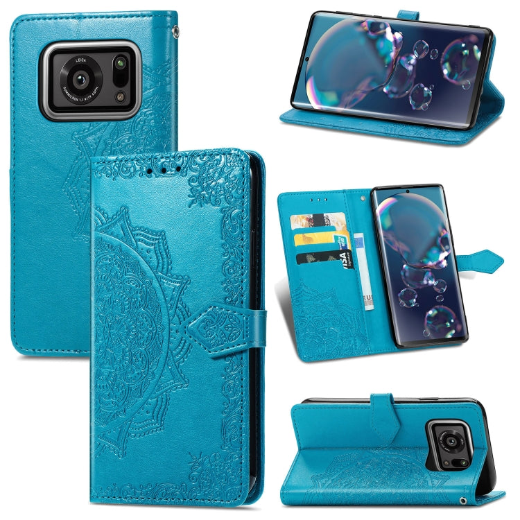 Mandala Flower Embossed Horizontal Flip Leather Case with Bracket / Card Slot / Wallet / Lanyard, For Nokia X10, For Sony Xperia Ace II, For TECNO Pop 3, For Sharp R6