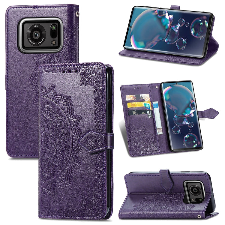 Mandala Flower Embossed Horizontal Flip Leather Case with Bracket / Card Slot / Wallet / Lanyard, For Nokia X10, For Sony Xperia Ace II, For TECNO Pop 3, For Sharp R6