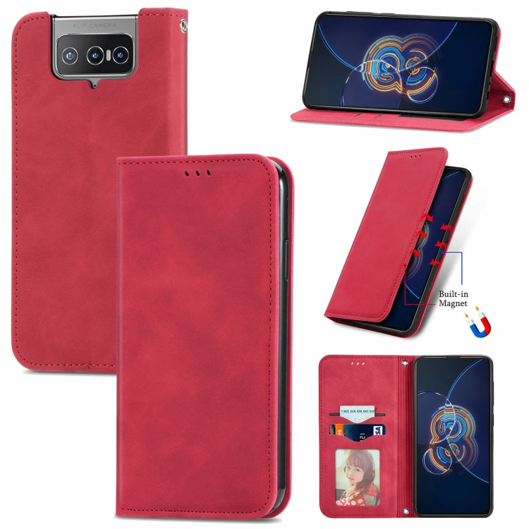 Retro Skin Feel Business Magnetic Horizontal Flip Leather Case with Holder & Card Slots & Wallet & Photo Frame, For Asus Zenfone 8 Flip, For Alcatel 1S 2021, For ZTE Nubia Z30 Pro, For ZTE Axon 30 5G