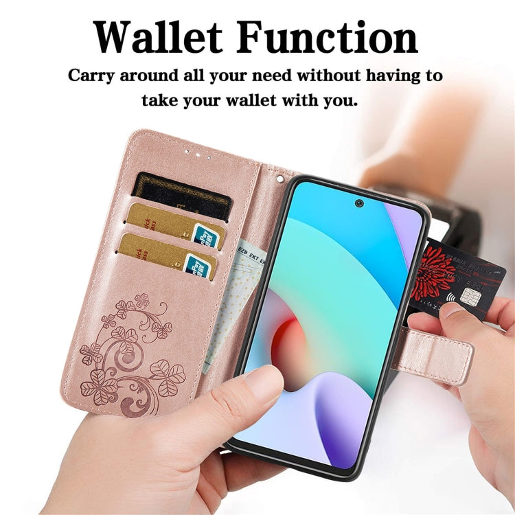 Four-leaf Clasp Embossed Buckle Mobile Phone Protection Leather Case with Lanyard & Card Slot & Wallet & Bracket Function, For Nokia XR 20, For Nokia C01 Plus, For Huawei Maimang 10 SE, For Asus Zenfone 8 Flip