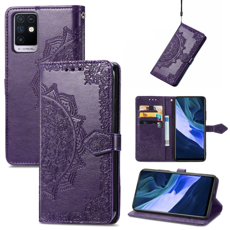 Mandala Embossing Pattern Horizontal Flip Leather Case with Holder & Card Slots & Wallet & Lanyard, For Infinix Note 10, For Infinix Smart 5, For LG Velvet 2 Pro, For Motorola Moto G60S, For Motorola Edge 20 Lite