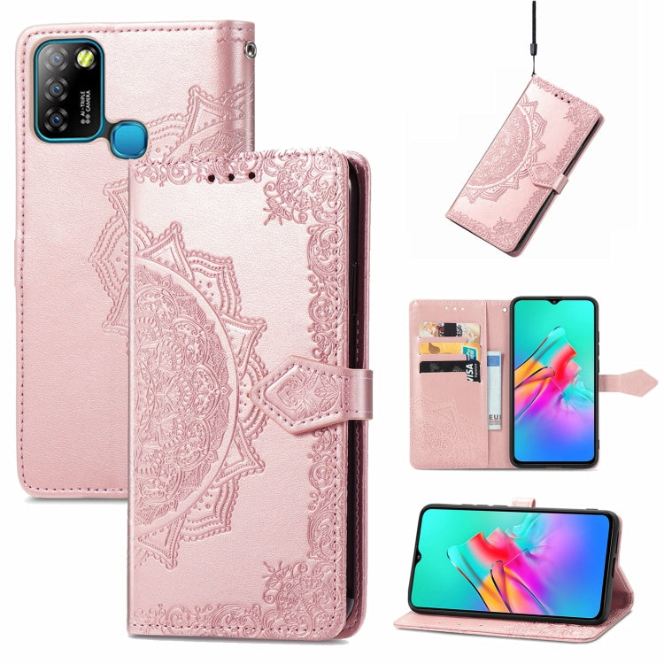 Mandala Embossing Pattern Horizontal Flip Leather Case with Holder & Card Slots & Wallet & Lanyard, For Infinix Note 10, For Infinix Smart 5, For LG Velvet 2 Pro, For Motorola Moto G60S, For Motorola Edge 20 Lite