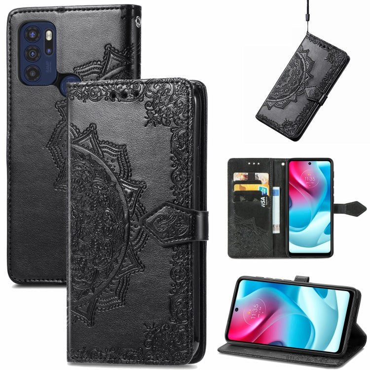 Mandala Embossing Pattern Horizontal Flip Leather Case with Holder & Card Slots & Wallet & Lanyard, For Infinix Note 10, For Infinix Smart 5, For LG Velvet 2 Pro, For Motorola Moto G60S, For Motorola Edge 20 Lite