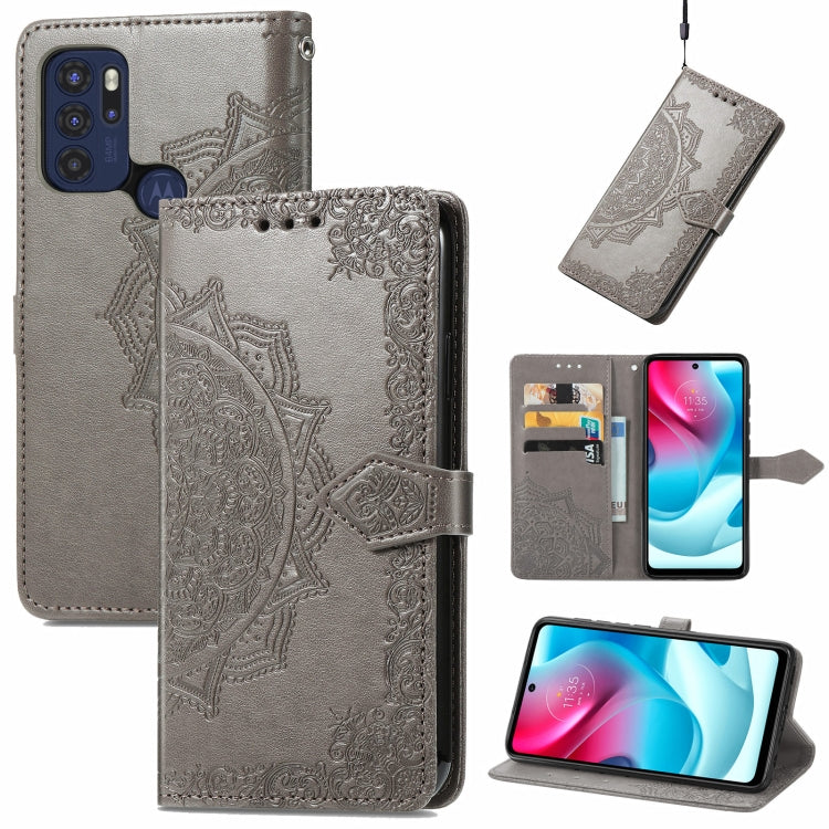 Mandala Embossing Pattern Horizontal Flip Leather Case with Holder & Card Slots & Wallet & Lanyard, For Infinix Note 10, For Infinix Smart 5, For LG Velvet 2 Pro, For Motorola Moto G60S, For Motorola Edge 20 Lite