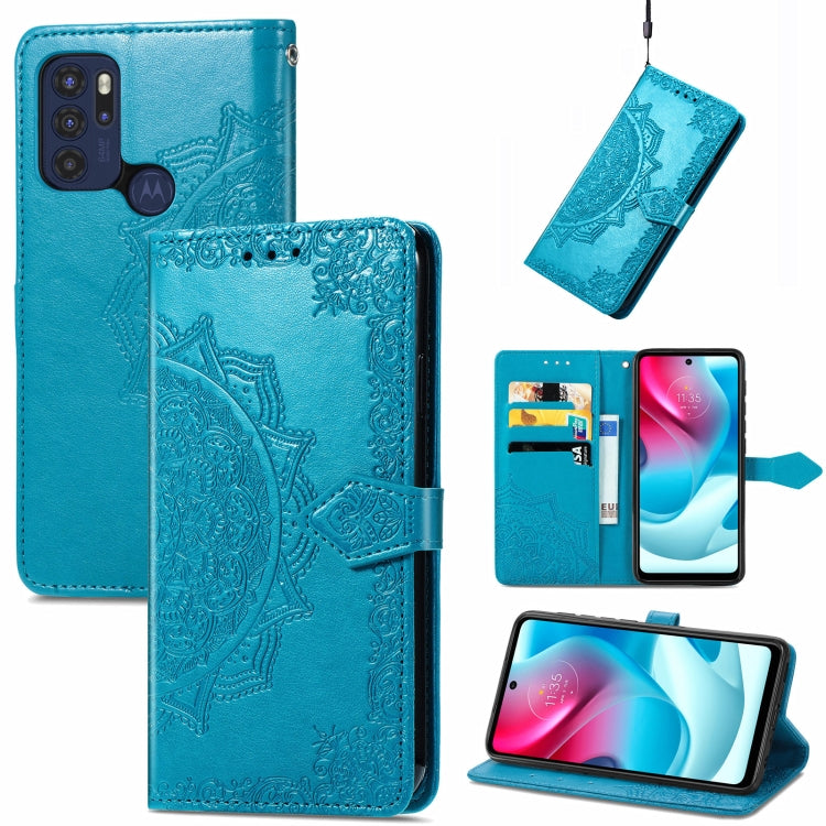 Mandala Embossing Pattern Horizontal Flip Leather Case with Holder & Card Slots & Wallet & Lanyard, For Infinix Note 10, For Infinix Smart 5, For LG Velvet 2 Pro, For Motorola Moto G60S, For Motorola Edge 20 Lite