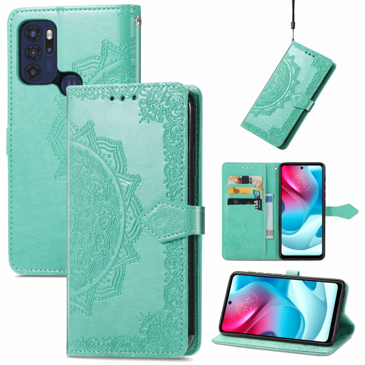 Mandala Embossing Pattern Horizontal Flip Leather Case with Holder & Card Slots & Wallet & Lanyard, For Infinix Note 10, For Infinix Smart 5, For LG Velvet 2 Pro, For Motorola Moto G60S, For Motorola Edge 20 Lite