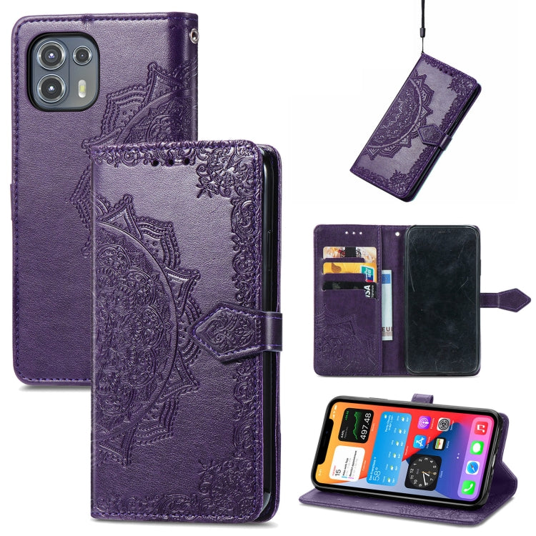 Mandala Embossing Pattern Horizontal Flip Leather Case with Holder & Card Slots & Wallet & Lanyard, For Infinix Smart 5, For LG Velvet 2 Pro, For Motorola Moto G60S, For Motorola Edge 20 Lite