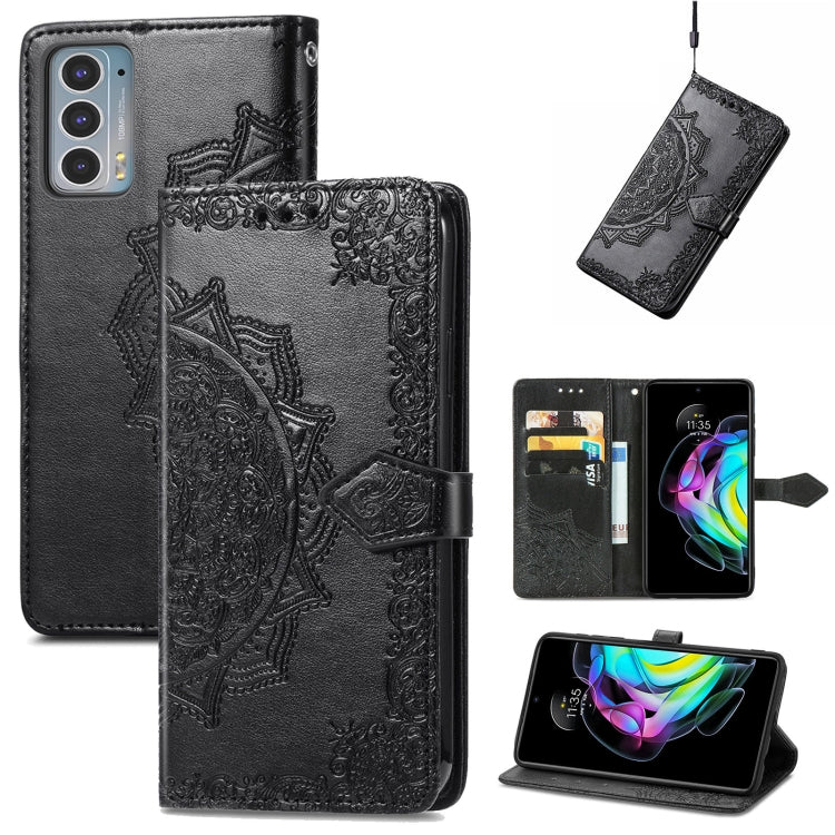 Mandala Embossing Pattern Horizontal Flip Leather Case with Holder & Card Slots & Wallet & Lanyard, For Motorola Edge 20 Pro, For Motorola Edge 20, For Asus Zenfone 8 Flip, For Nokia C01 Plus, For Nokia XR 20