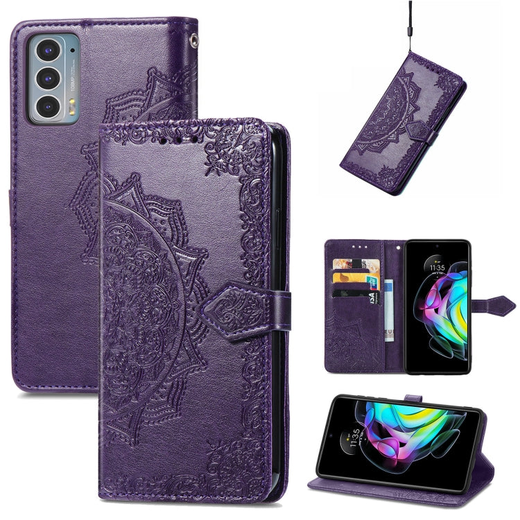 Mandala Embossing Pattern Horizontal Flip Leather Case with Holder & Card Slots & Wallet & Lanyard, For Motorola Edge 20 Pro, For Motorola Edge 20, For Asus Zenfone 8 Flip, For Nokia C01 Plus, For Nokia XR 20