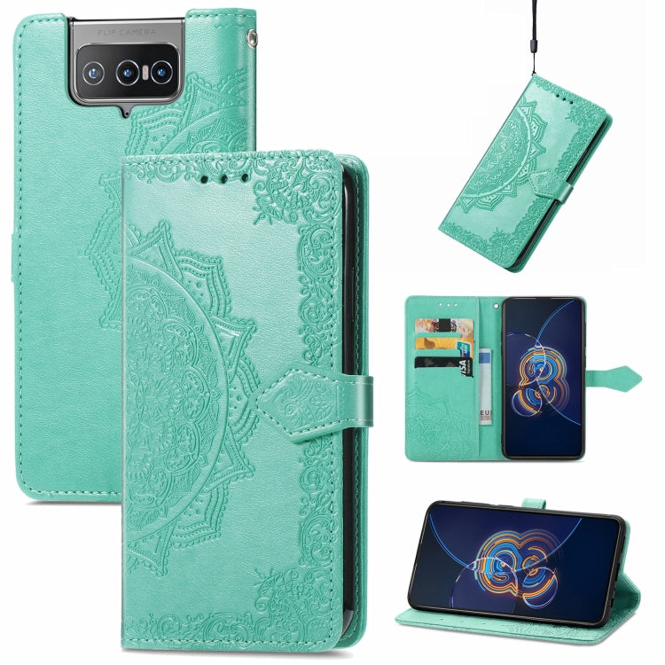 Mandala Embossing Pattern Horizontal Flip Leather Case with Holder & Card Slots & Wallet & Lanyard, For Motorola Edge 20 Pro, For Motorola Edge 20, For Asus Zenfone 8 Flip, For Nokia C01 Plus, For Nokia XR 20