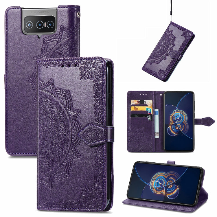 Mandala Embossing Pattern Horizontal Flip Leather Case with Holder & Card Slots & Wallet & Lanyard, For Motorola Edge 20 Pro, For Motorola Edge 20, For Asus Zenfone 8 Flip, For Nokia C01 Plus, For Nokia XR 20