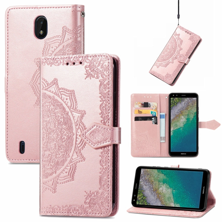 Mandala Embossing Pattern Horizontal Flip Leather Case with Holder & Card Slots & Wallet & Lanyard, For Motorola Edge 20 Pro, For Motorola Edge 20, For Asus Zenfone 8 Flip, For Nokia C01 Plus, For Nokia XR 20