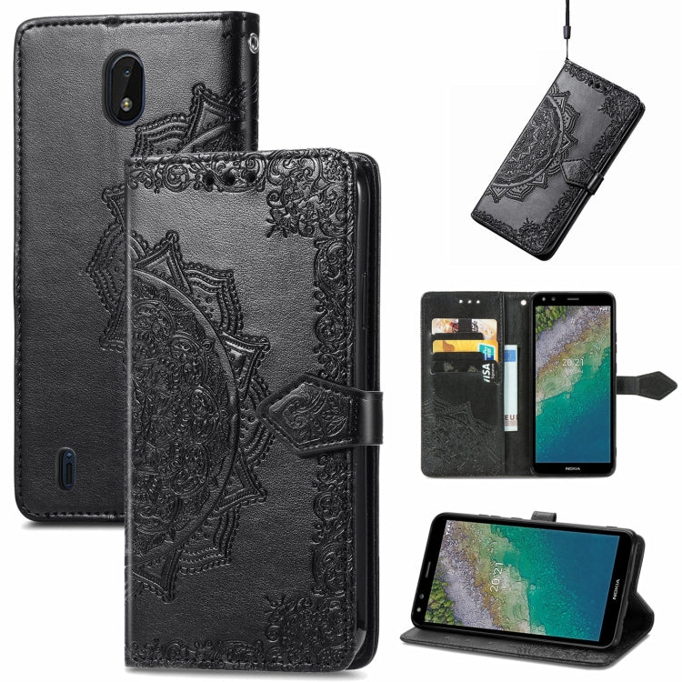 Mandala Embossing Pattern Horizontal Flip Leather Case with Holder & Card Slots & Wallet & Lanyard, For Motorola Edge 20 Pro, For Motorola Edge 20, For Asus Zenfone 8 Flip, For Nokia C01 Plus, For Nokia XR 20