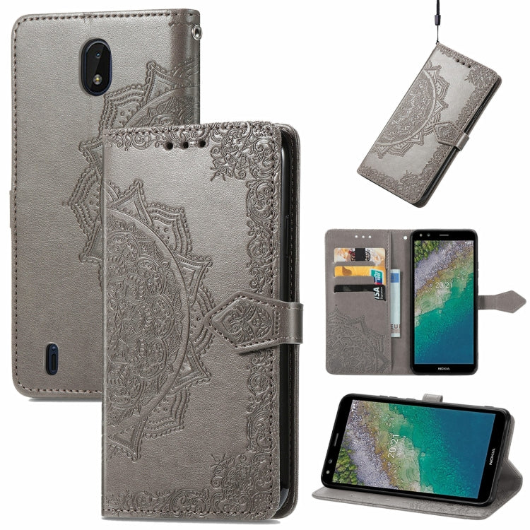 Mandala Embossing Pattern Horizontal Flip Leather Case with Holder & Card Slots & Wallet & Lanyard, For Motorola Edge 20 Pro, For Motorola Edge 20, For Asus Zenfone 8 Flip, For Nokia C01 Plus, For Nokia XR 20