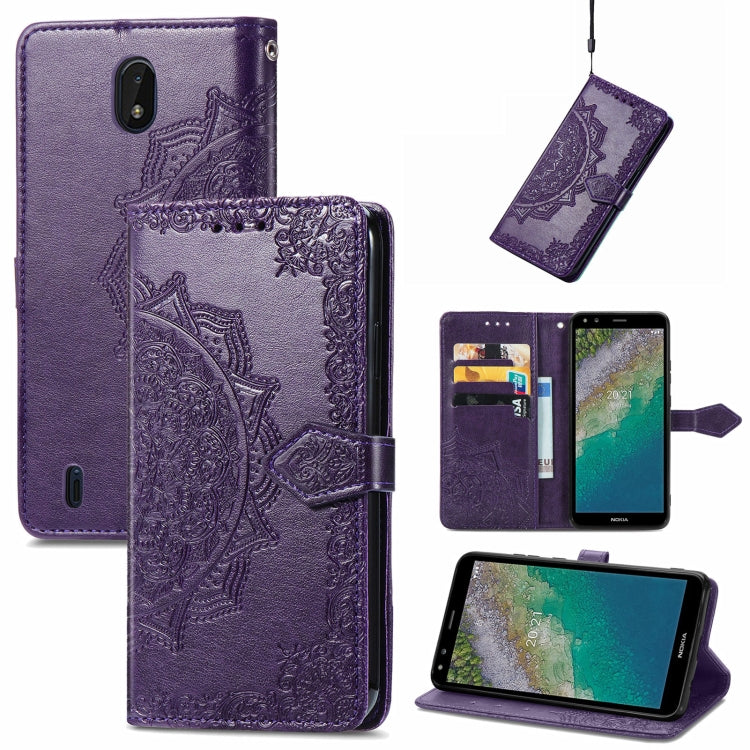 Mandala Embossing Pattern Horizontal Flip Leather Case with Holder & Card Slots & Wallet & Lanyard, For Motorola Edge 20 Pro, For Motorola Edge 20, For Asus Zenfone 8 Flip, For Nokia C01 Plus, For Nokia XR 20