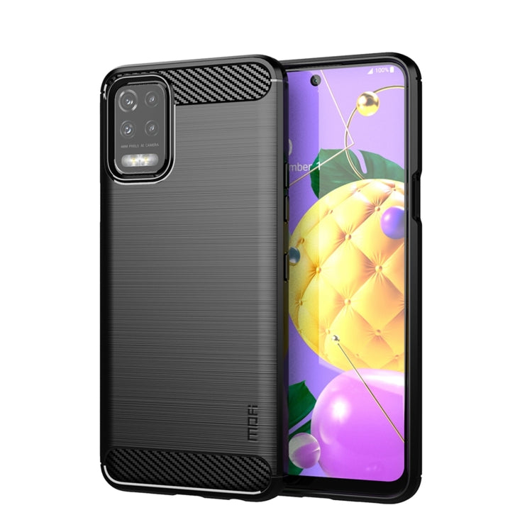MOFI Gentleness Brushed Carbon Fiber Soft TPU Case, For LG K22 / K22 Plus, For LG K42, For LG K52 / K62 / K62+ / Q52 / Q62, For LG K92, For Google Pixel 6A, For Motorola Moto G51 5G