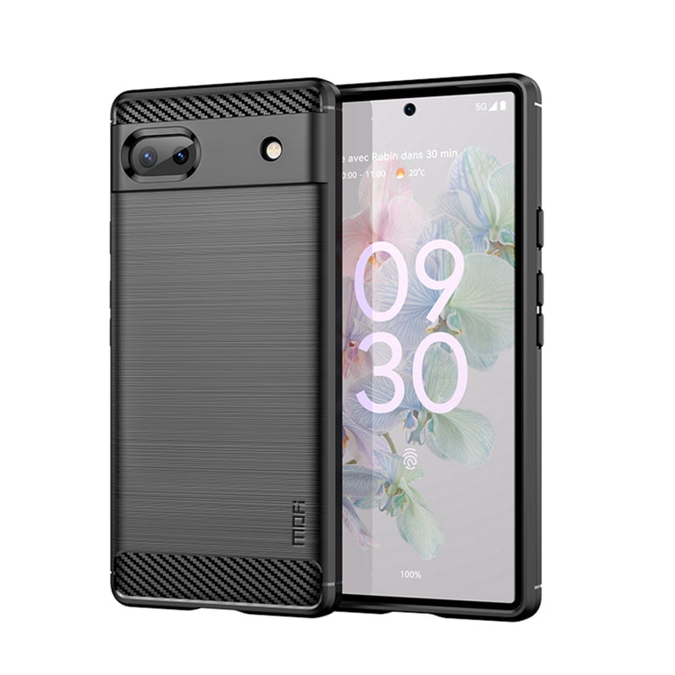 MOFI Gentleness Brushed Carbon Fiber Soft TPU Case, For LG K22 / K22 Plus, For LG K42, For LG K52 / K62 / K62+ / Q52 / Q62, For LG K92, For Google Pixel 6A, For Motorola Moto G51 5G