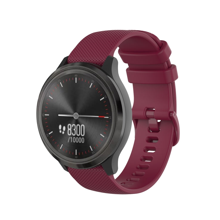22mm Checkered Silicone Strap, For Samsung Galaxy Watch3 45MM, For Samsung Galaxy Watch 46mm