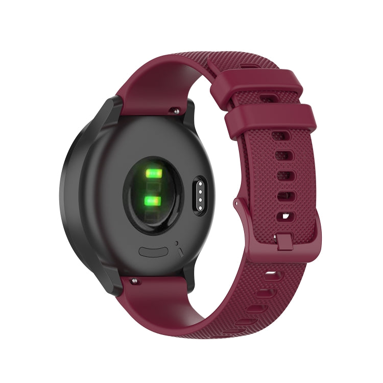 22mm Checkered Silicone Strap, For Samsung Galaxy Watch3 45MM, For Samsung Galaxy Watch 46mm