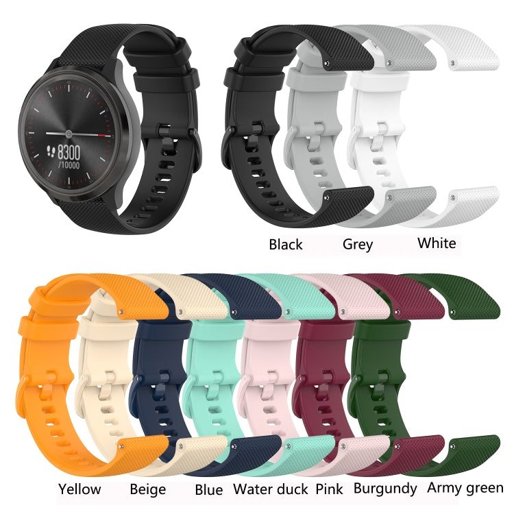 22mm Checkered Silicone Strap, For Samsung Gear S3 Classic