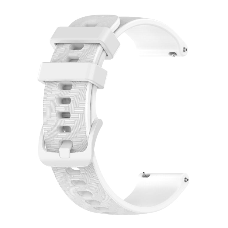 20mm Carbon Fiber Striped Silicone Strap, For Samsung Galaxy Watch 4 40mm / 44mm, For Samsung Galaxy Watch 4 Classic 42mm / 46mm