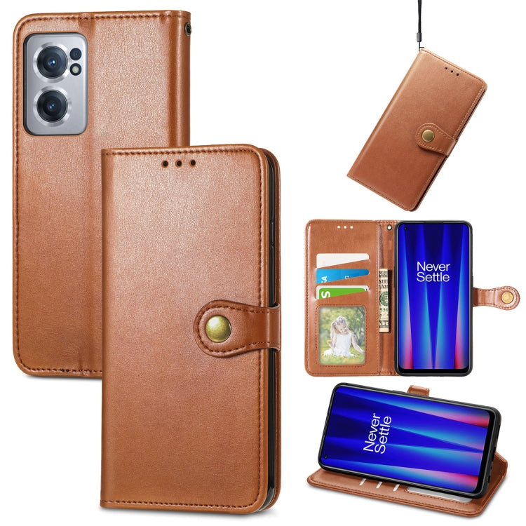 Retro Solid Color Buckle Leather Phone Case, For Google Pixel 7 Pro 5G, For Google Pixel 7 5G, For Motorola Edge 30 Pro, For OnePlus Nord CE 2 5G